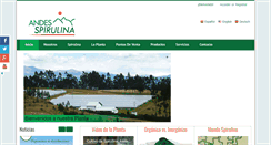 Desktop Screenshot of andes-spirulina.com